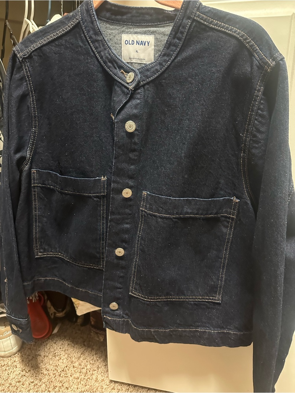 Old Navy Dark Blue Denim Jean Jacket